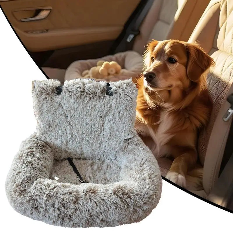 60x60cm Dog Car Seat – Non-Slip & Detachable Travel Bed
