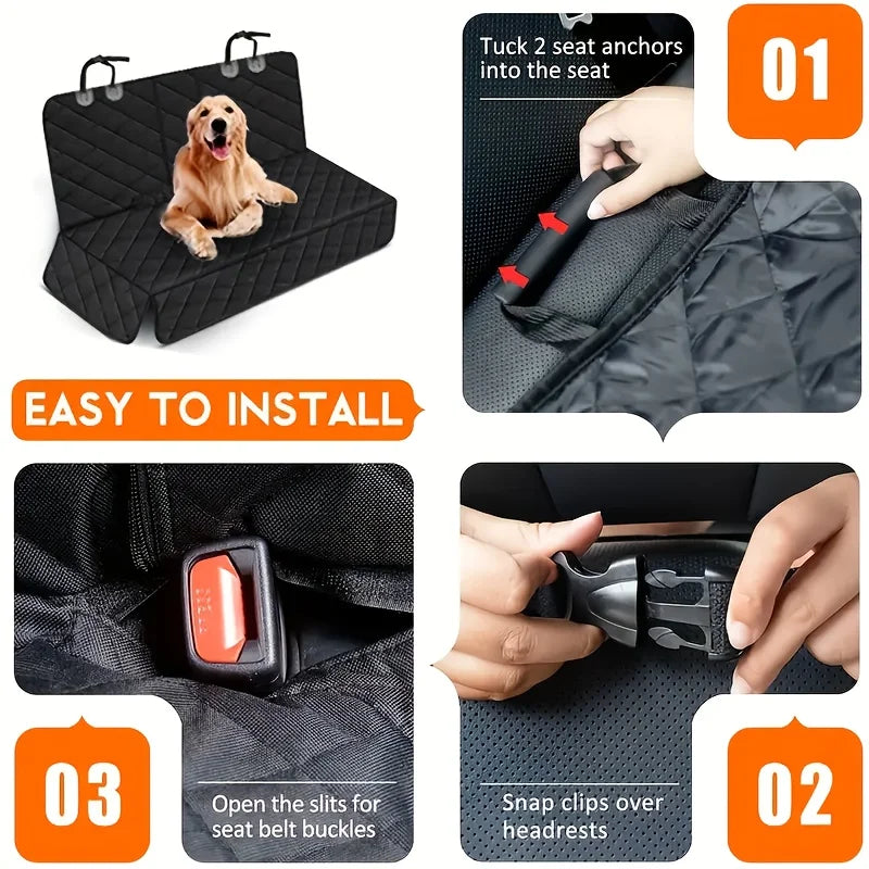 Dog Car Seat Cover – Non-Slip Backseat Protector