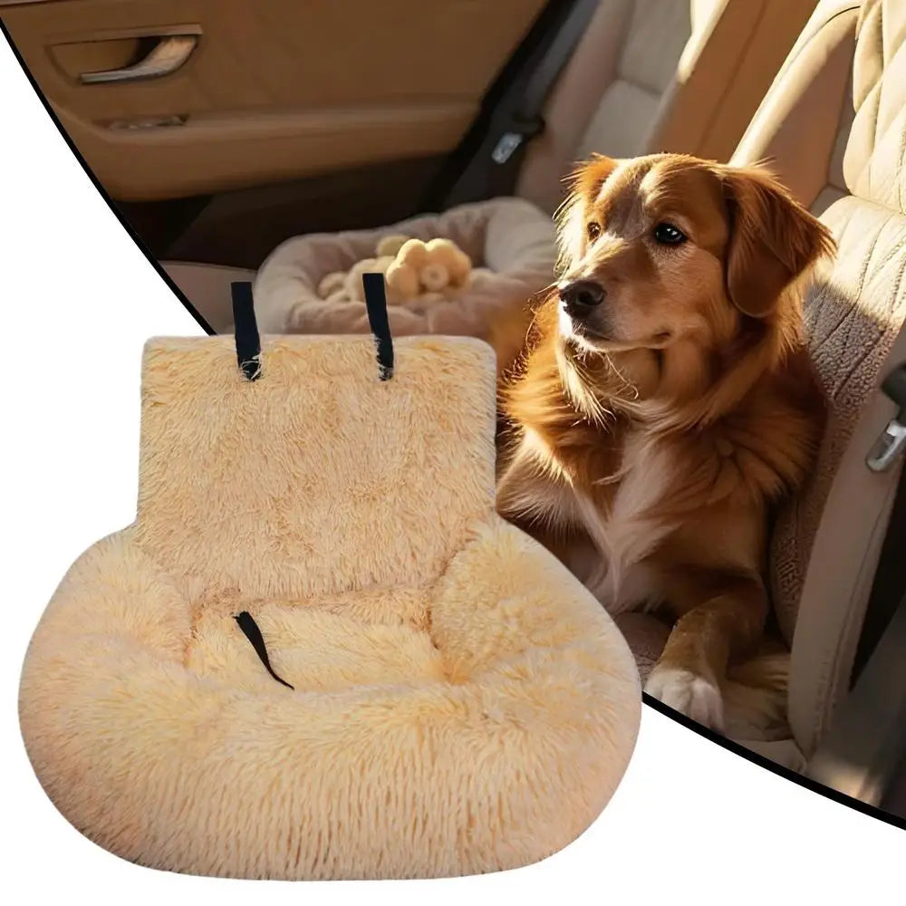 60x60cm Dog Car Seat – Non-Slip & Detachable Travel Bed
