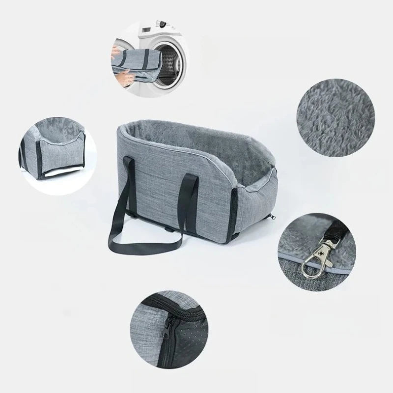 Portable Dog Car Seat Bed – Detachable Travel Carrier