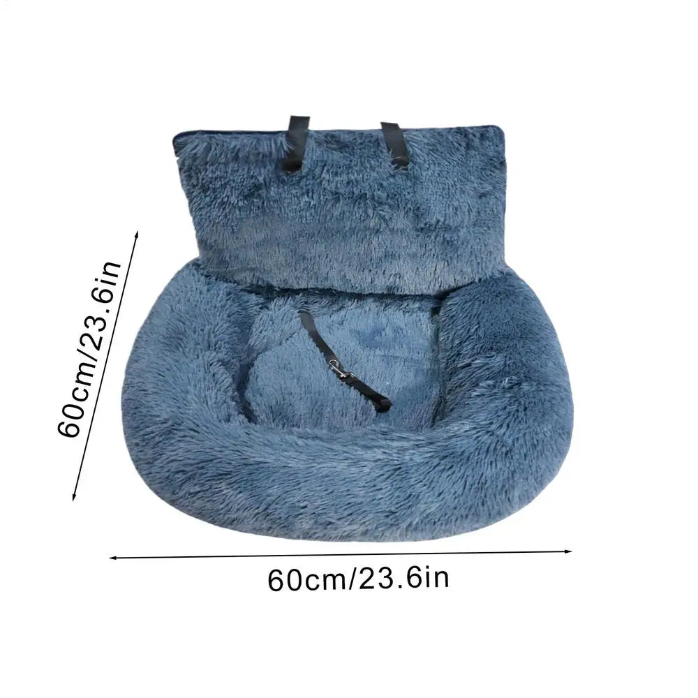 60x60cm Dog Car Seat – Non-Slip & Detachable Travel Bed
