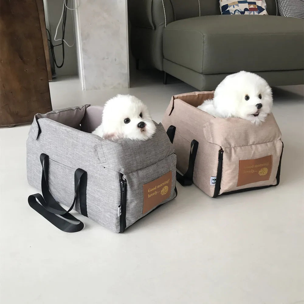 Portable Dog Car Seat Bed – Travel Carrier for Small Pet