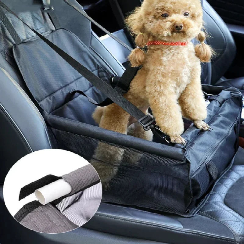 Dog Car Booster Seat – Scratch-Proof & Foldable Travel Bed