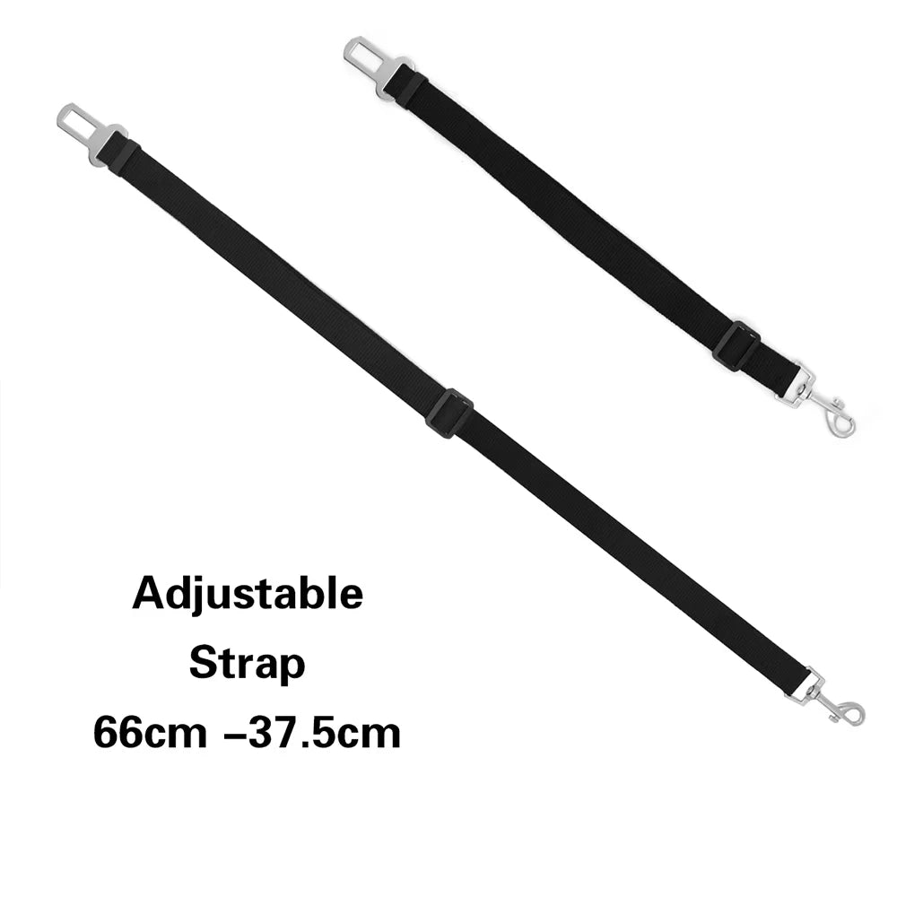 Adjustable Dog Car Seatbelt – Safety Harness for Dogs
