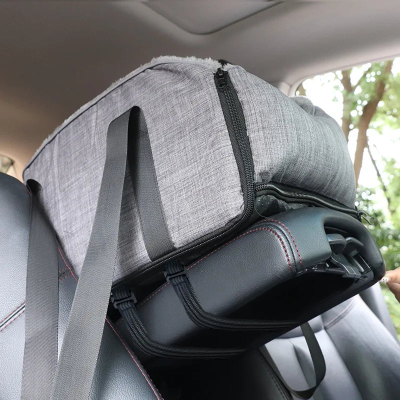 Portable Dog Car Seat Bed – Detachable Travel Carrier