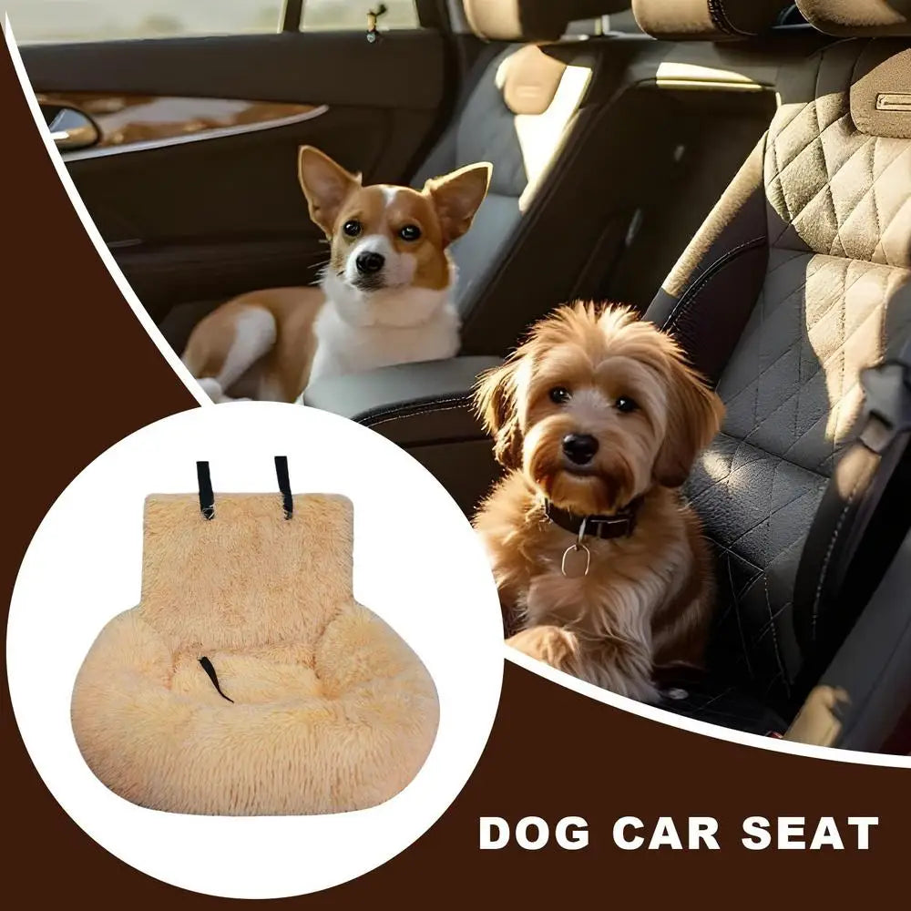 60x60cm Dog Car Seat – Non-Slip & Detachable Travel Bed