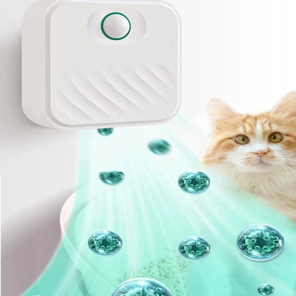Smart Cat Litter Odor Purifier – 4000mAh Rechargeable
