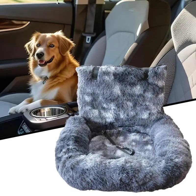 60x60cm Dog Car Seat – Non-Slip & Detachable Travel Bed