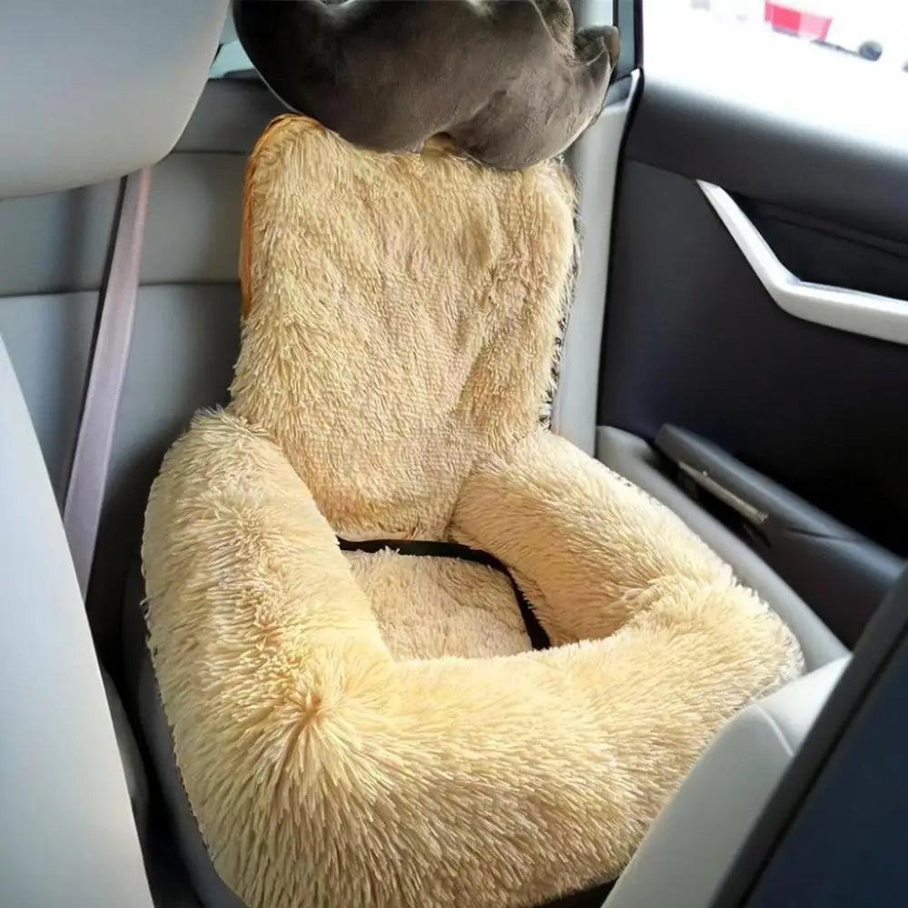 60x60cm Dog Car Seat – Non-Slip & Detachable Travel Bed