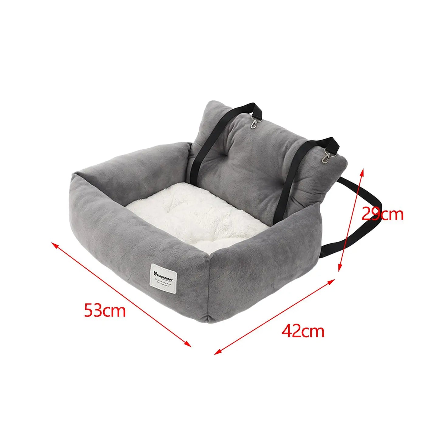 Dog & Cat Car Seat – Adjustable Non-Slip Travel Bed