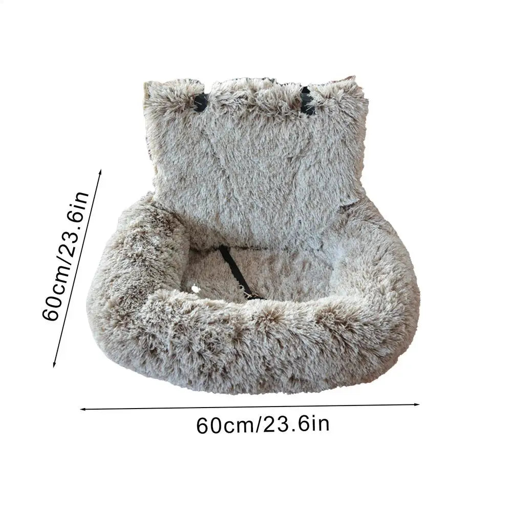 60x60cm Dog Car Seat – Non-Slip & Detachable Travel Bed