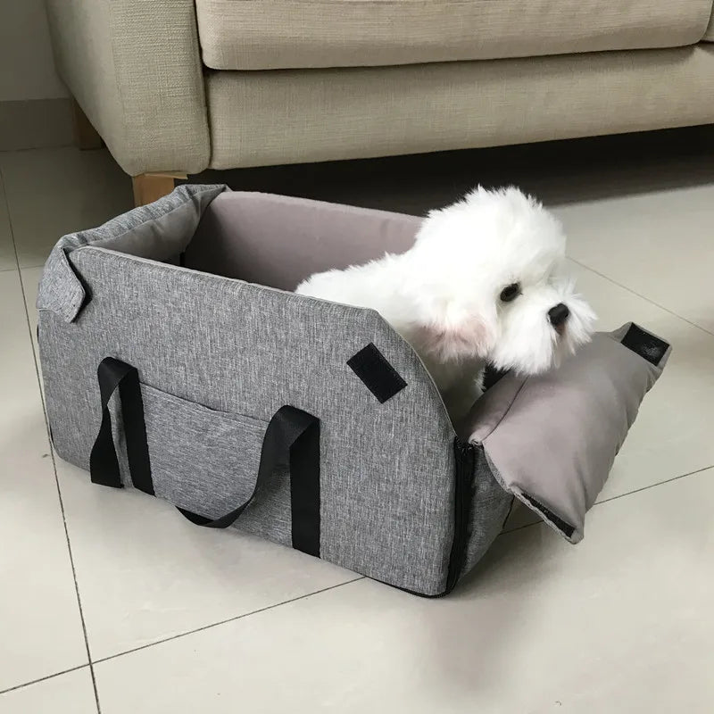 Portable Dog Car Seat Bed – Travel Carrier for Small Pet