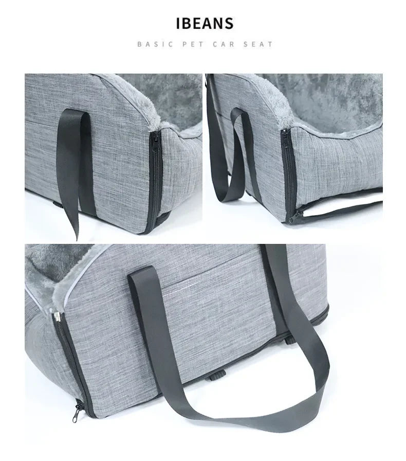 Portable Dog Car Seat Bed – Detachable Travel Carrier
