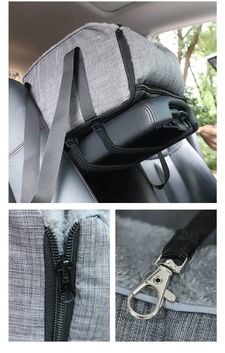 Portable Dog Car Seat Bed – Detachable Travel Carrier