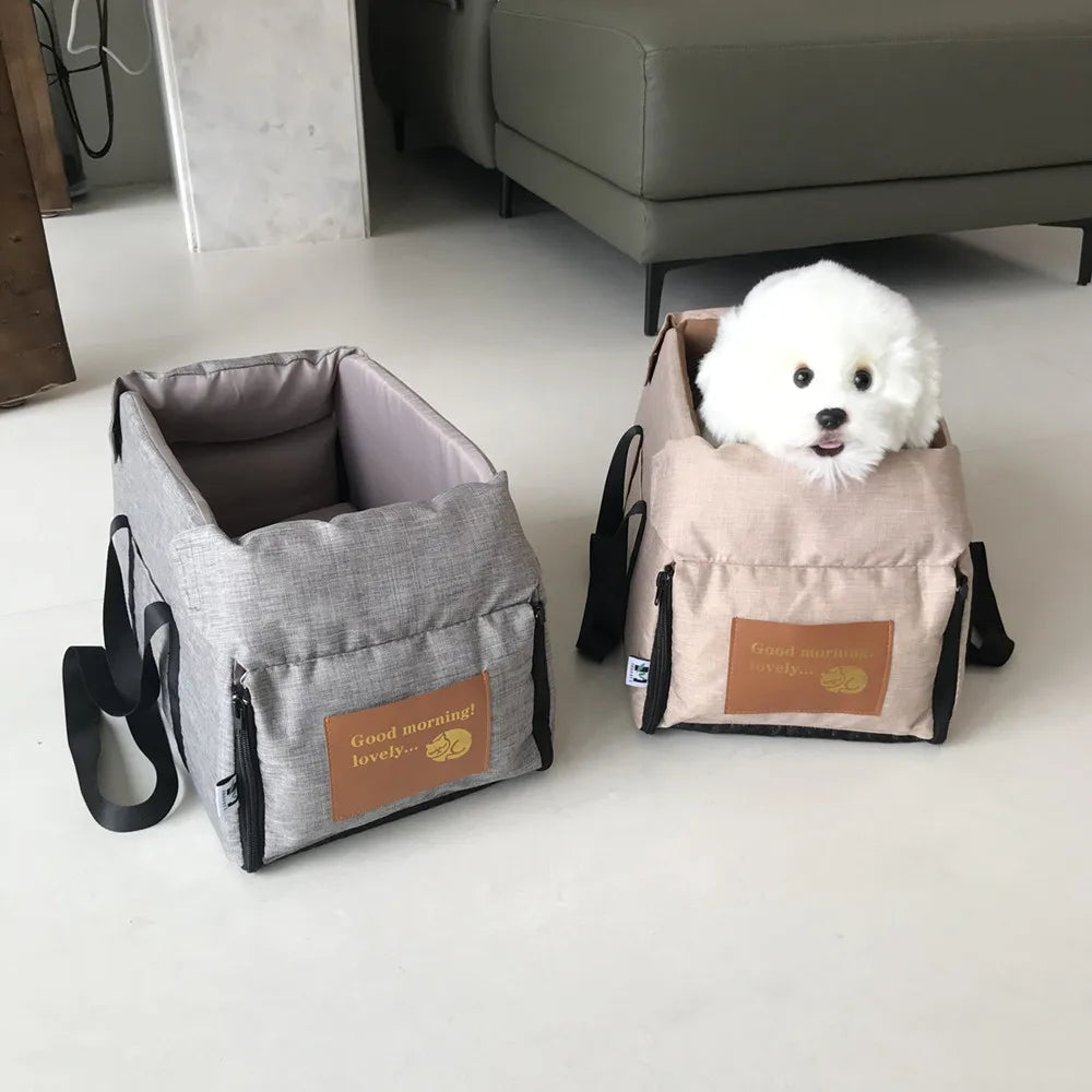 Portable Dog Car Seat Bed – Travel Carrier for Small Pet