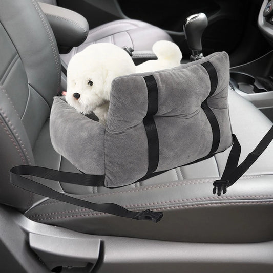 Dog & Cat Car Seat – Adjustable Non-Slip Travel Bed