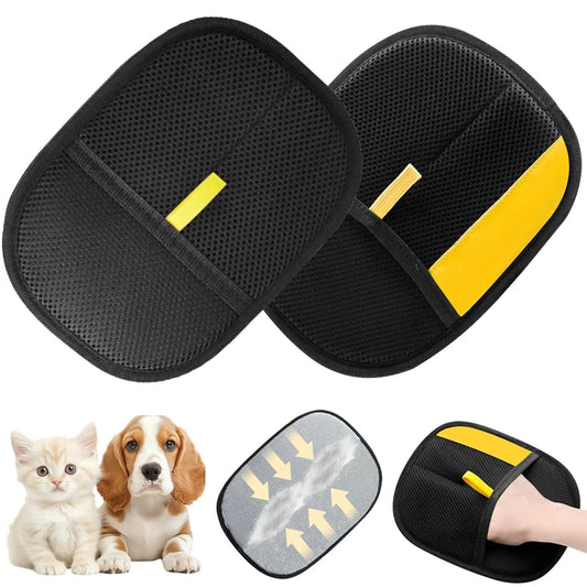 Pet Hair Removal Gloves – Double-Sided Fur Brush