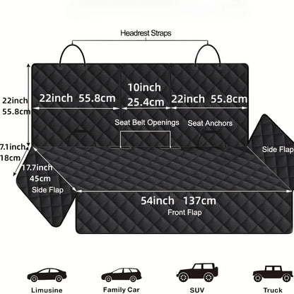 Dog Car Seat Cover – Non-Slip Backseat Protector