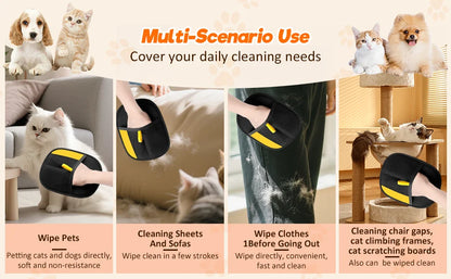 Pet Hair Removal Gloves – Double-Sided Fur Brush