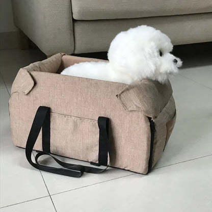 Portable Dog Car Seat Bed – Travel Carrier for Small Pet