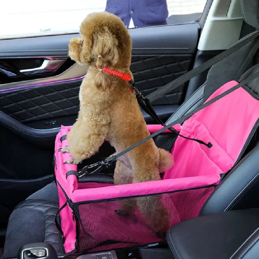 Dog Car Booster Seat – Scratch-Proof & Foldable Travel Bed
