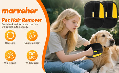 Pet Hair Removal Gloves – Double-Sided Fur Brush