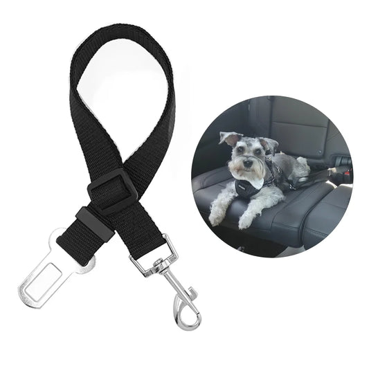 Adjustable Dog Car Seatbelt – Safety Harness for Dogs