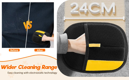 Pet Hair Removal Gloves – Double-Sided Fur Brush