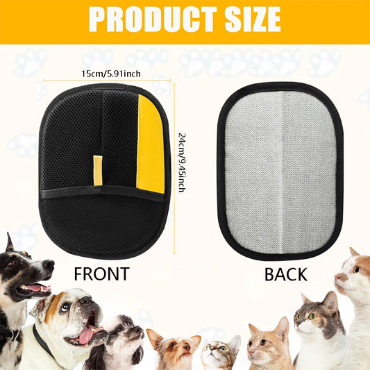 Pet Hair Removal Gloves – Double-Sided Fur Brush