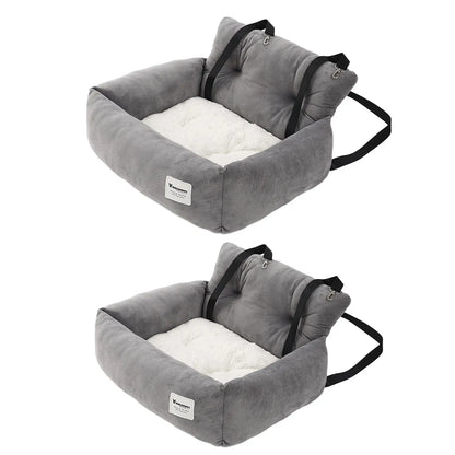 Dog & Cat Car Seat – Adjustable Non-Slip Travel Bed