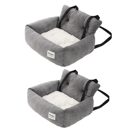 Dog & Cat Car Seat – Adjustable Non-Slip Travel Bed