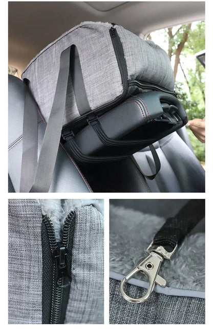 Portable Dog Car Seat Bed – Detachable Travel Carrier