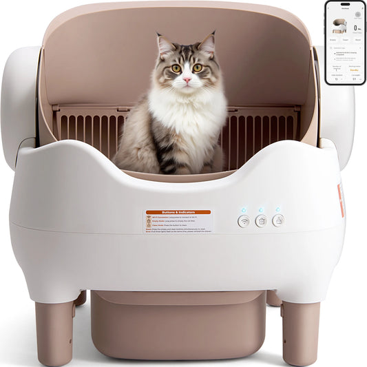 Self-Cleaning Automatic Cat Litter Box – App Control, Odor-Free