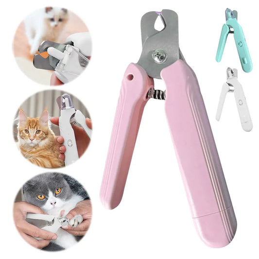 2-in-1 Electric Pet Nail Clippers with LED Light